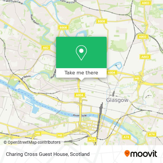 Charing Cross Guest House map