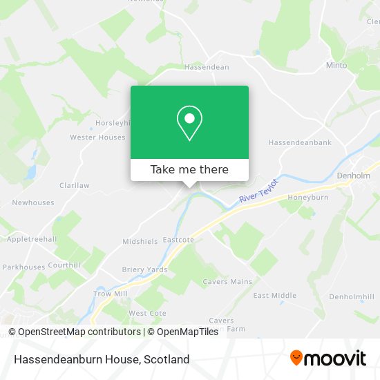 Hassendeanburn House map