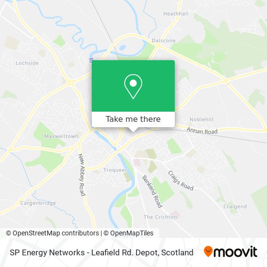 SP Energy Networks - Leafield Rd. Depot map