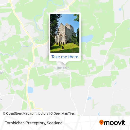 Torphichen Preceptory map