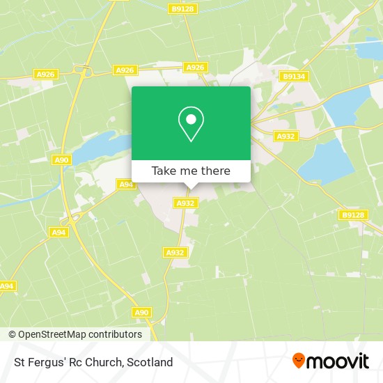 St Fergus' Rc Church map