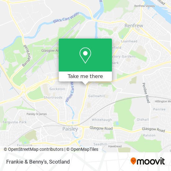 Frankie & Benny's map