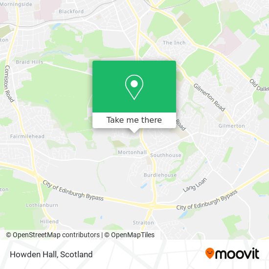 Howden Hall map