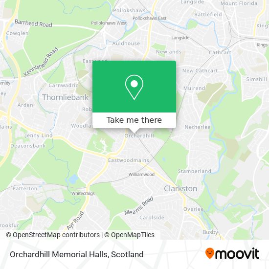 Orchardhill Memorial Halls map