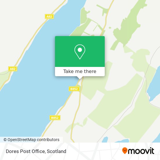 Dores Post Office map