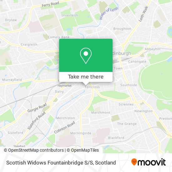 Scottish Widows Fountainbridge S / S map