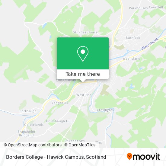 Borders College - Hawick Campus map