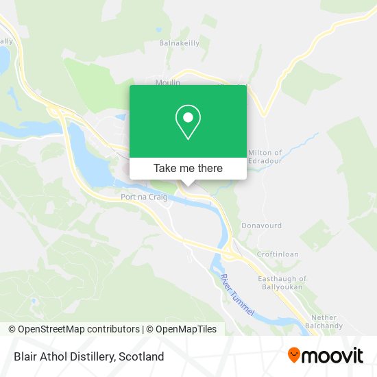 Blair Athol Distillery map