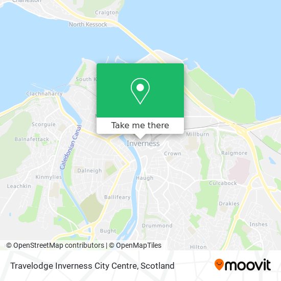 Travelodge Inverness City Centre map