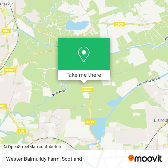 Wester Balmuildy Farm map