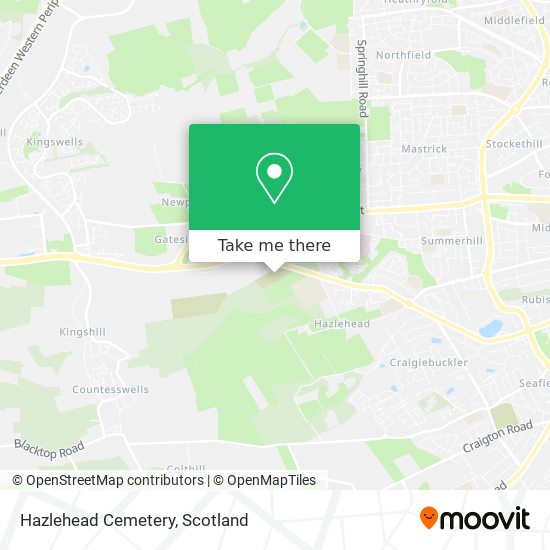 Hazlehead Cemetery map