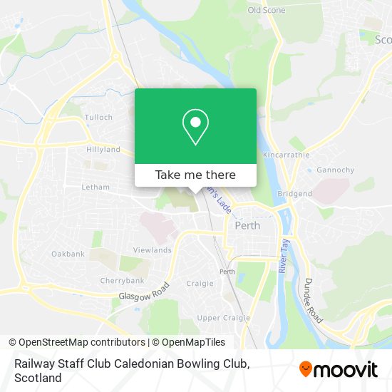 Railway Staff Club Caledonian Bowling Club map