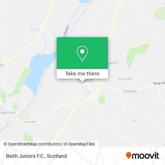 Beith Juniors F.C. map