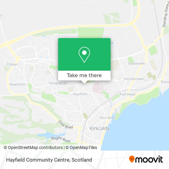 Hayfield Community Centre map