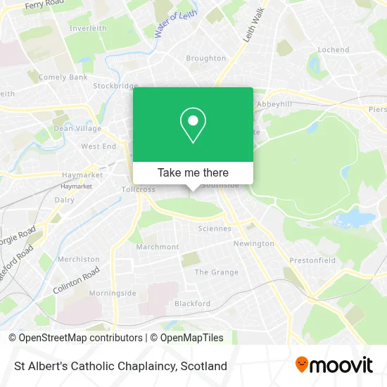 St Albert's Catholic Chaplaincy map