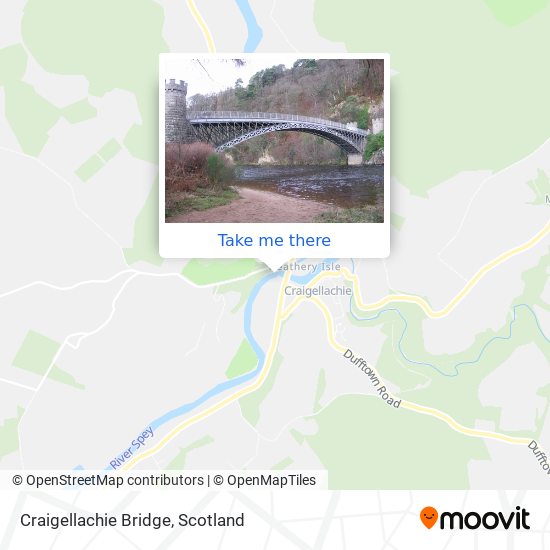 Craigellachie Bridge map