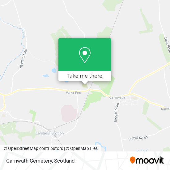 How to get to Carnwath Cemetery in South Lanarkshire by Bus or Train