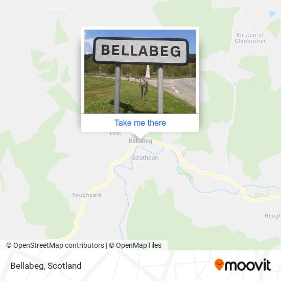 Bellabeg map