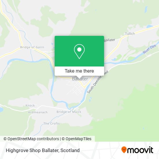 Highgrove Shop Ballater map