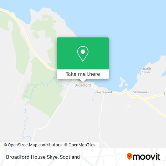 Broadford House Skye map