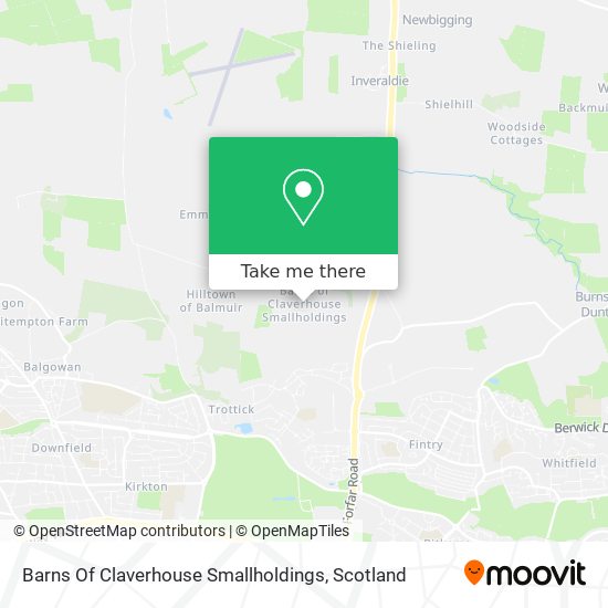 Barns Of Claverhouse Smallholdings map