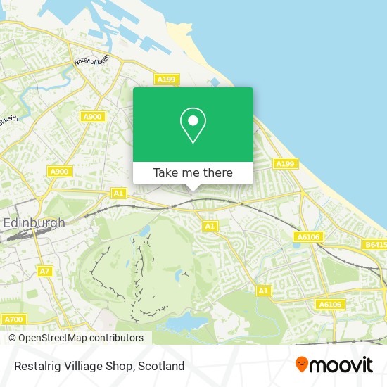 Restalrig Villiage Shop map