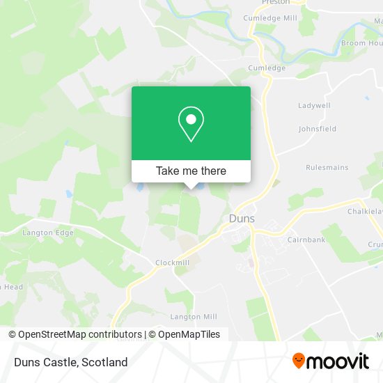 Duns Castle map