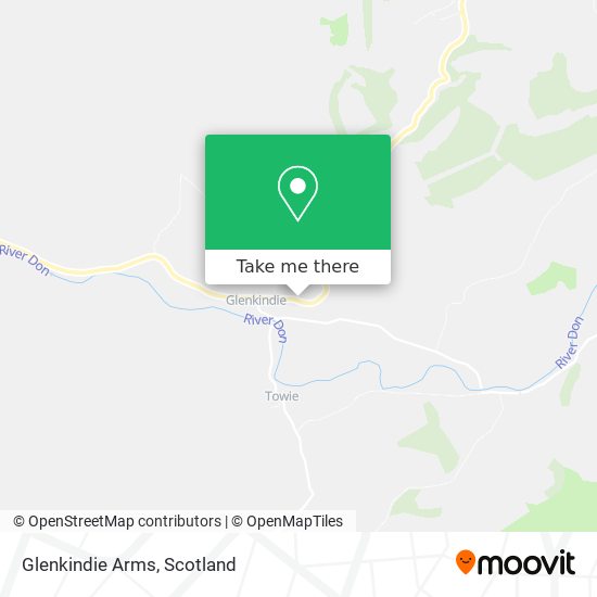 Glenkindie Arms map