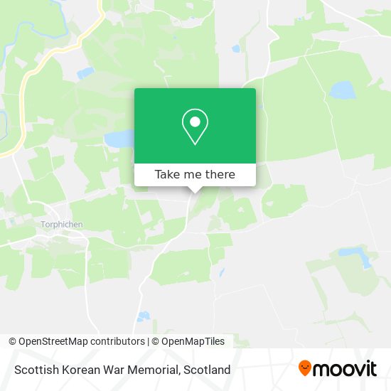 Scottish Korean War Memorial map