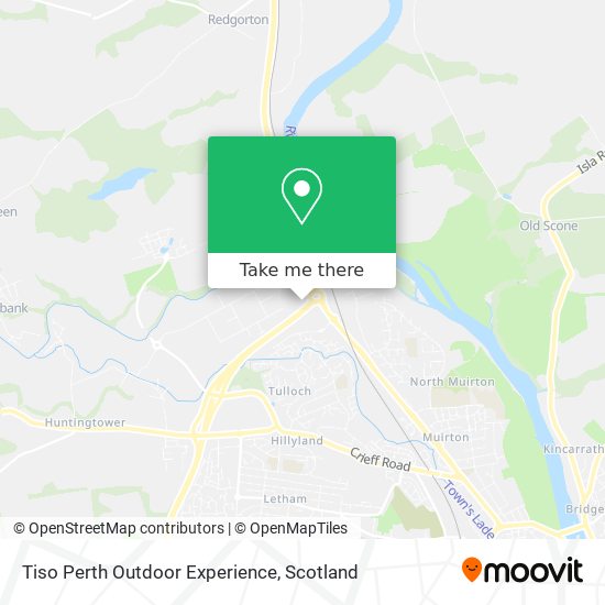Tiso Perth Outdoor Experience map