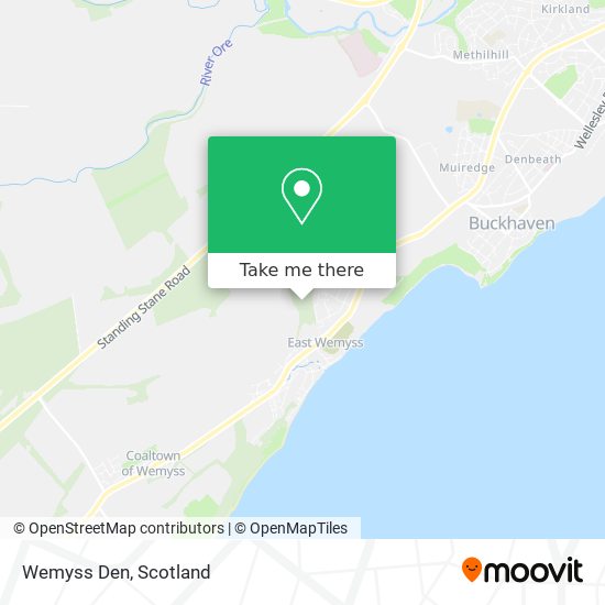 Wemyss Den map