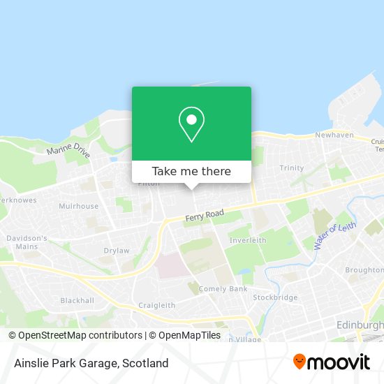 Ainslie Park Garage map
