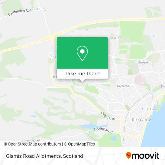 Glamis Road Allotments map