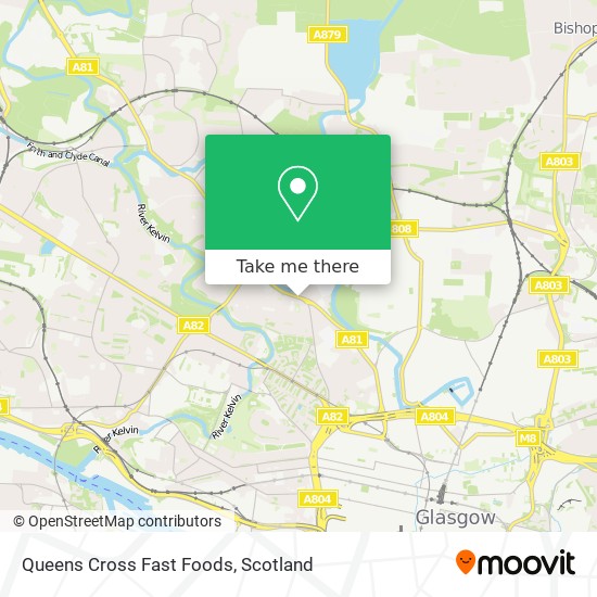 Queens Cross Fast Foods map