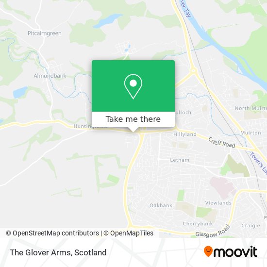 The Glover Arms map