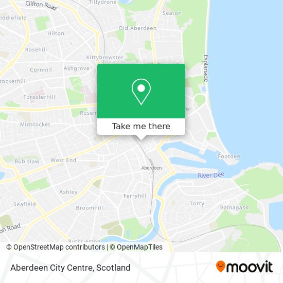 Aberdeen City Centre map