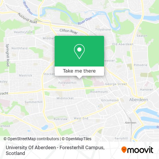 University Of Aberdeen - Foresterhill Campus map