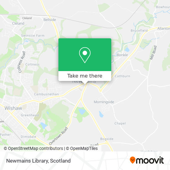 Newmains Library map