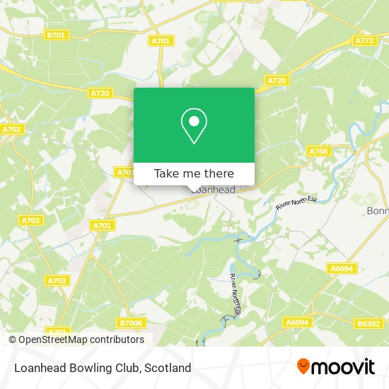 Loanhead Bowling Club map