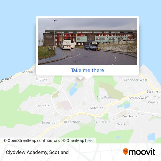 Clydview Academy map