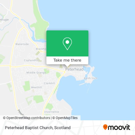 Peterhead Baptist Church map