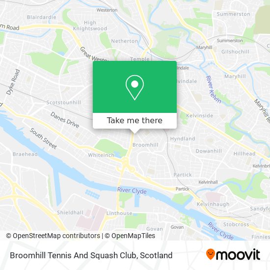 Broomhill Tennis And Squash Club map