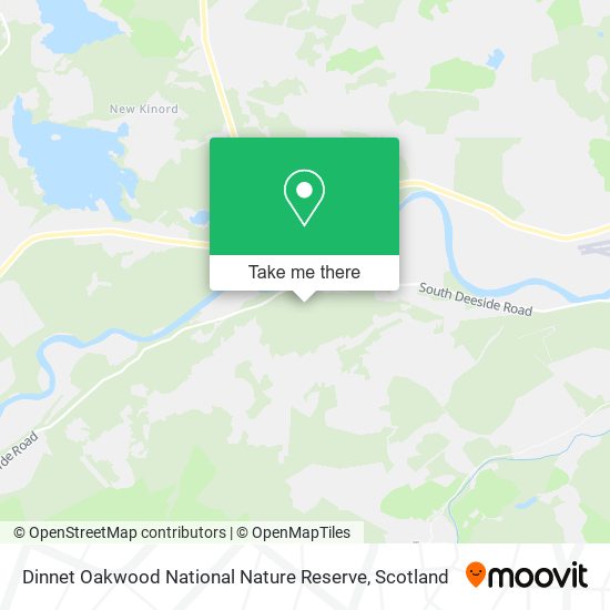 Dinnet Oakwood National Nature Reserve map