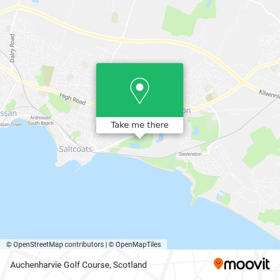 Auchenharvie Golf Course map