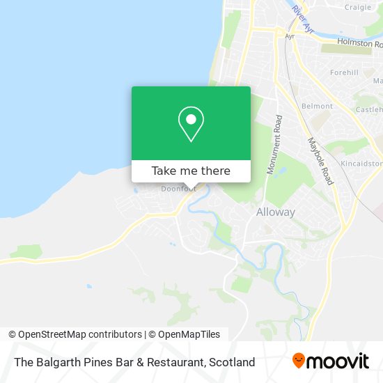The Balgarth Pines Bar & Restaurant map