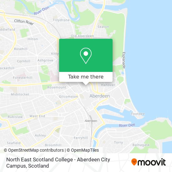 North East Scotland College - Aberdeen City Campus map