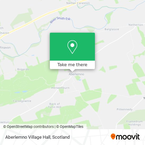 Aberlemno Village Hall map