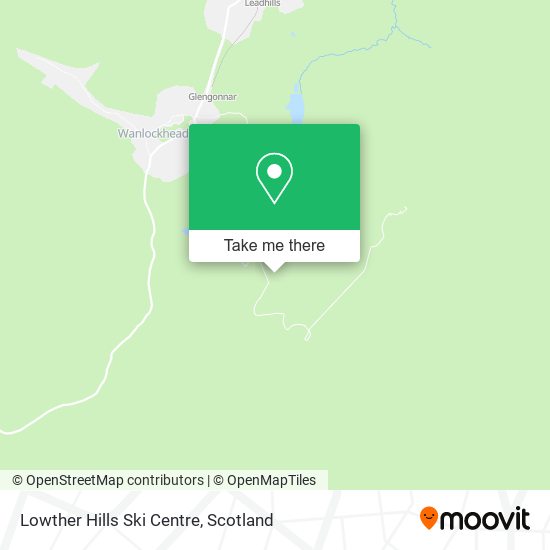 Lowther Hills Ski Centre map