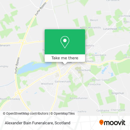 Alexander Bain Funeralcare map