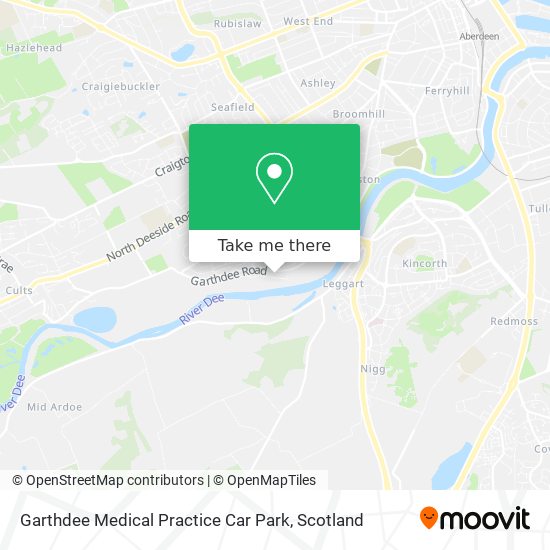 Garthdee Medical Practice Car Park map